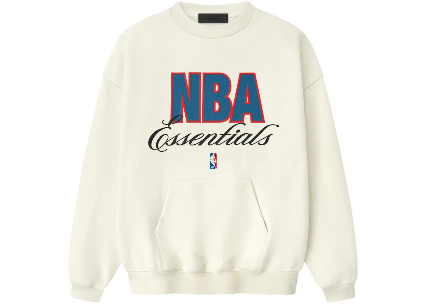 Fear of God Essentials NBA 90's Crewneck Sweatshirt Cream White