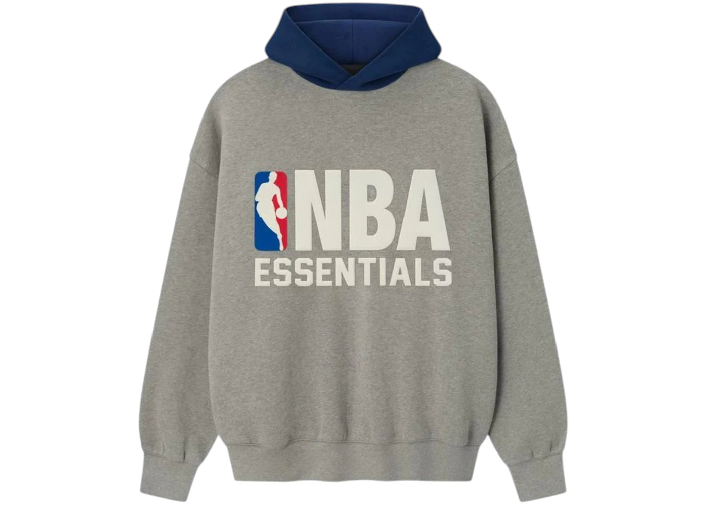 Fear of God Essentials NBA Sport Hoodie Concrete Heather/Estate Blue