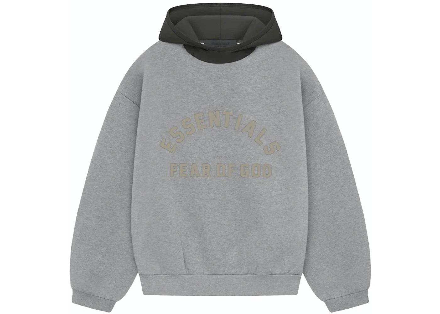 Fear of God Essentials Nylon Fleece Hoodie Dark Heather Oatmeal/Ink