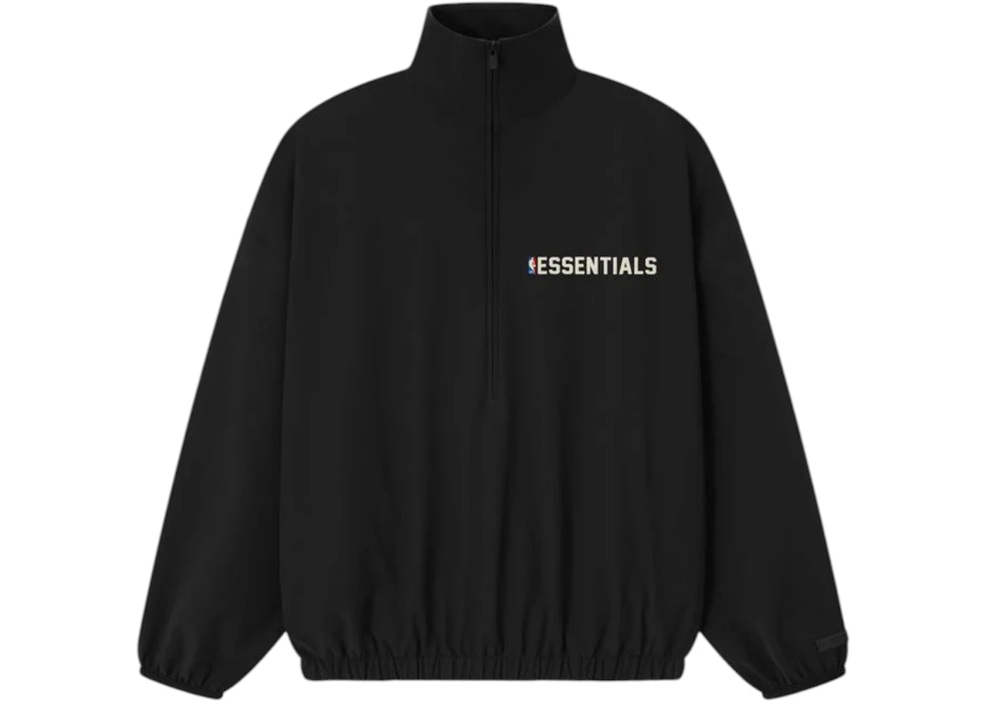 Fear of God Essentials Nylon NBA 1/2 Zip Track Jacket Black