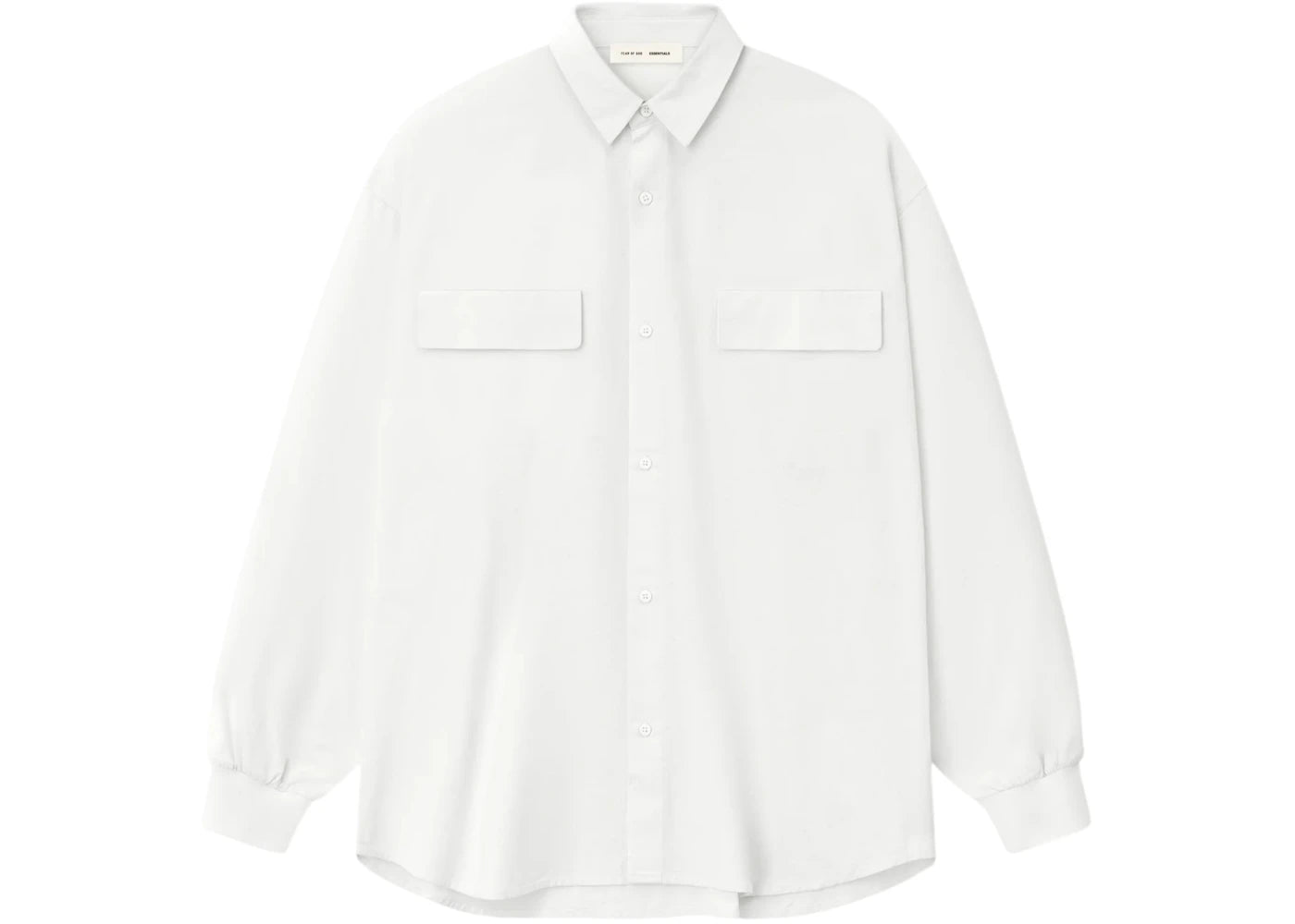 Fear of God Essentials Oxford Shirt Cloud White