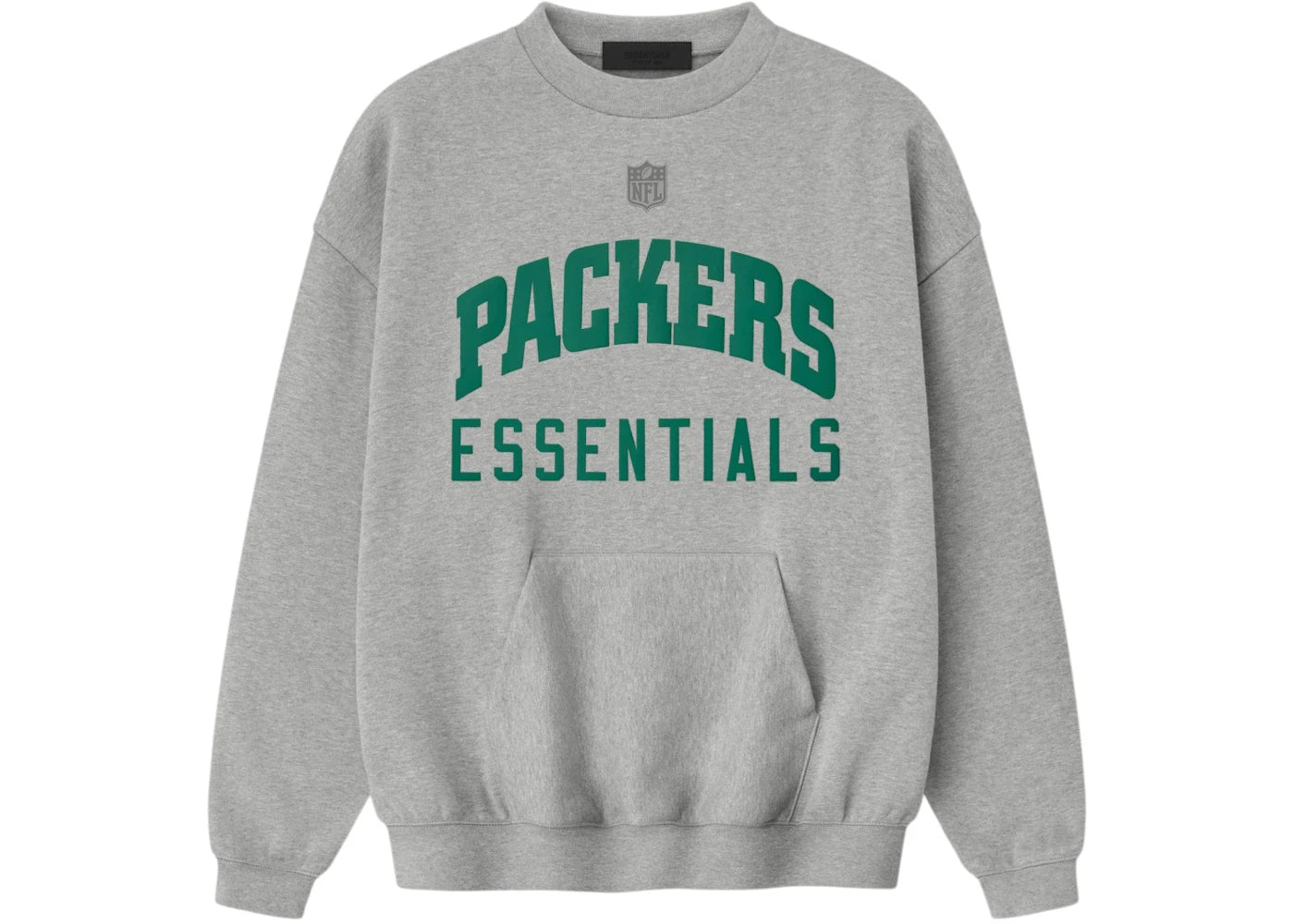 Fear of God Essentials Packers Sport Crewneck Concrete Heather