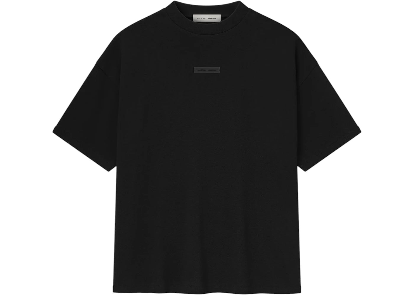 Fear of God Essentials Pique 90's Short Sleeve Tee Jet Black