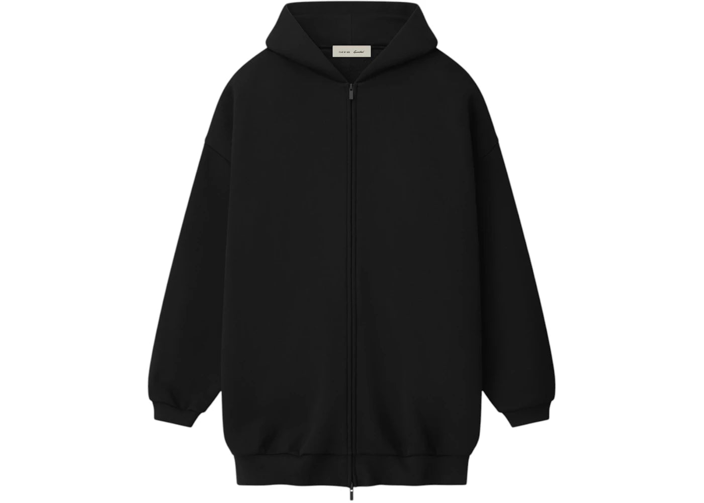 Fear of God Essentials Property Lounge Long Zip Hoodie Black