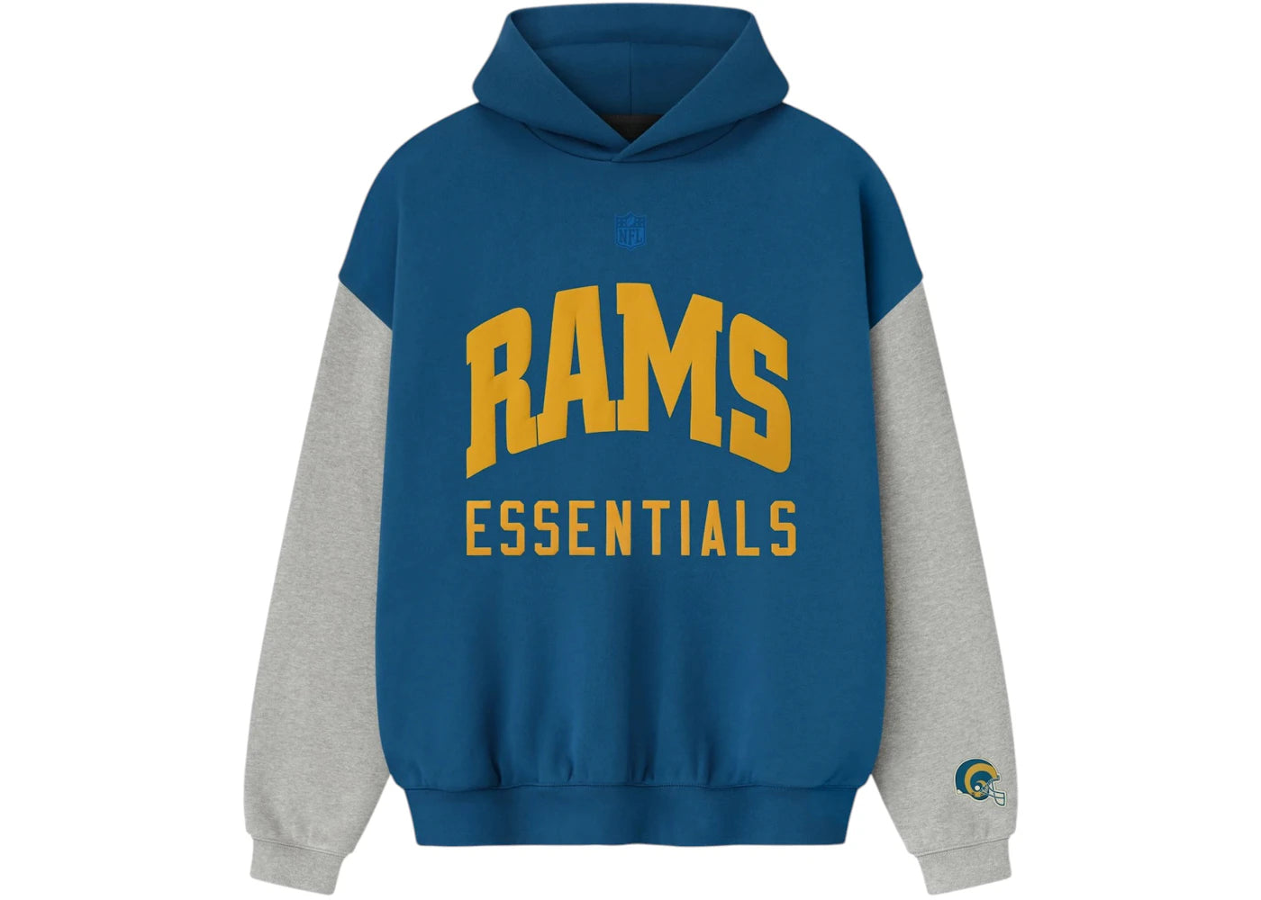 Fear of God Essentials Rams Sport Hoodie Blue SapphireConcrete Heather