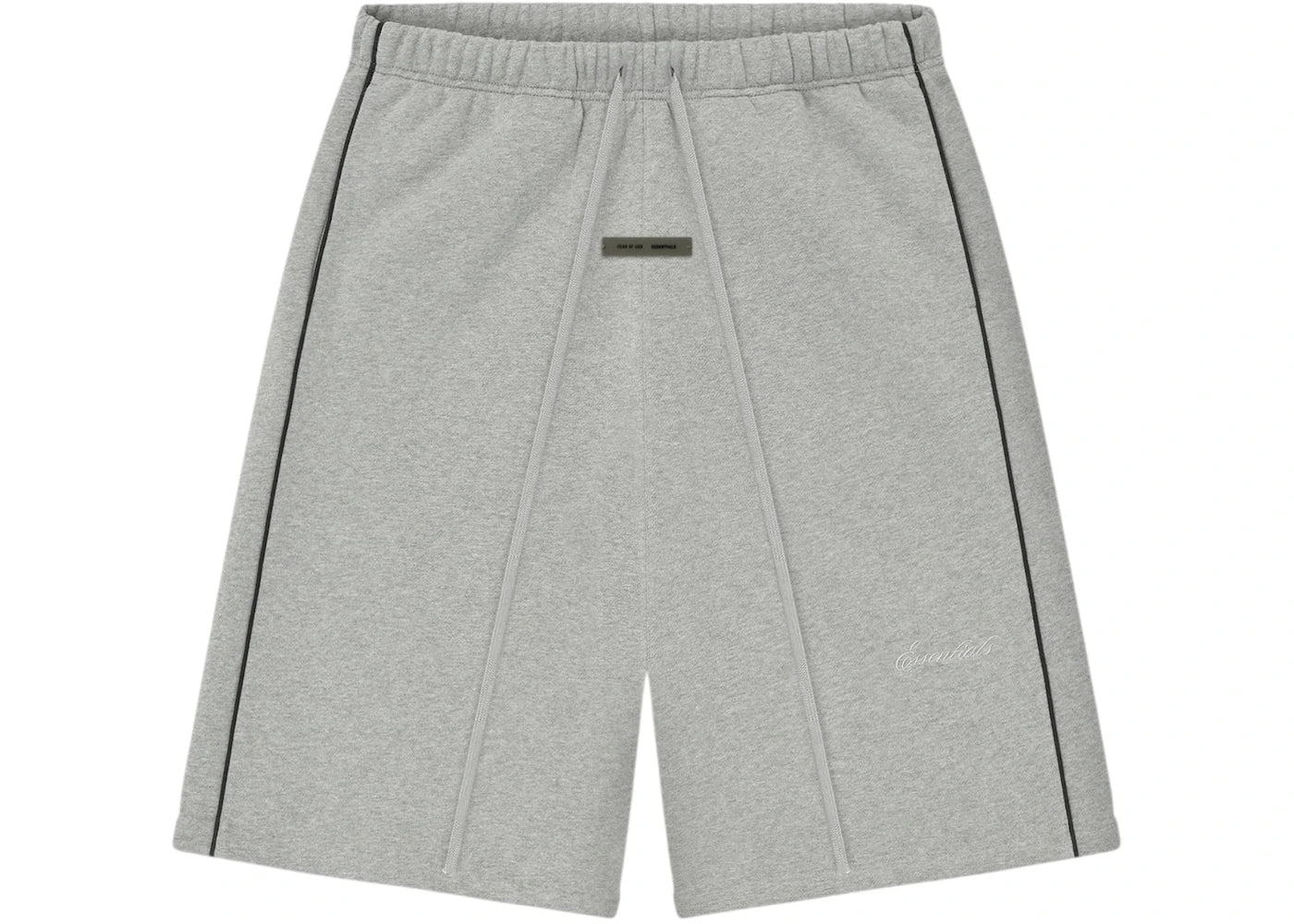 Fear of God Essentials Relaxed Fleece Piping Sweatshort Concrete Heather/Black