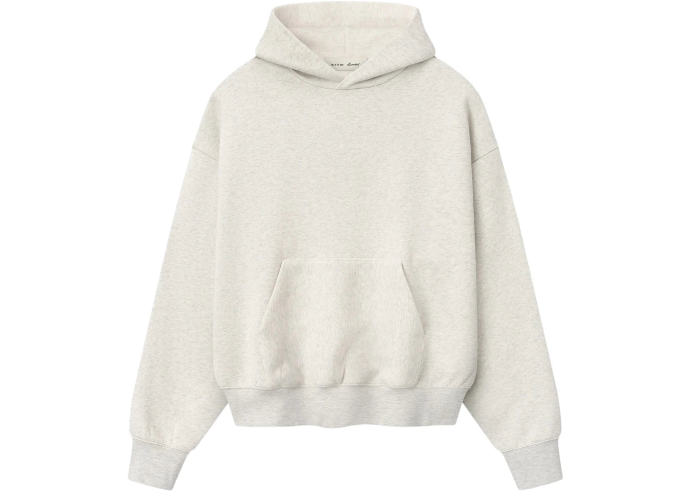 Fear of God Essentials Signature Classic Hoodie Oatmeal Heather/Light Heather
