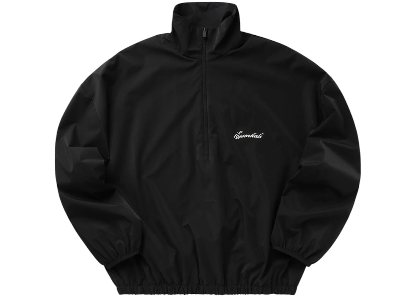 Fear of God Essentials Sporty Nylon Half Zip Jet Black