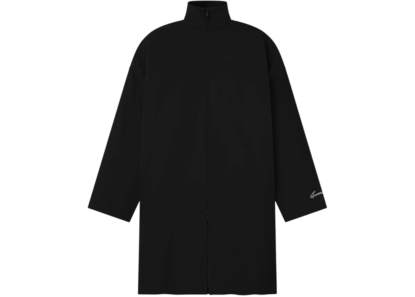 Fear of God Essentials Sporty Nylon High Neck Jacket Jet Black