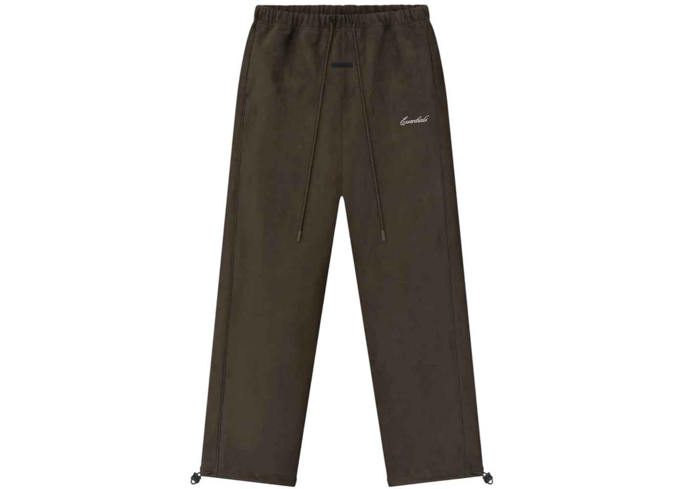 Fear of God Essentials Suede Fleece Signature Relaxed Pant Brown