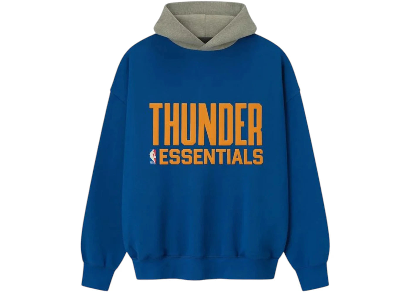 Fear of God Essentials Thunder Sport Hoodie Blue/Concrete Heather