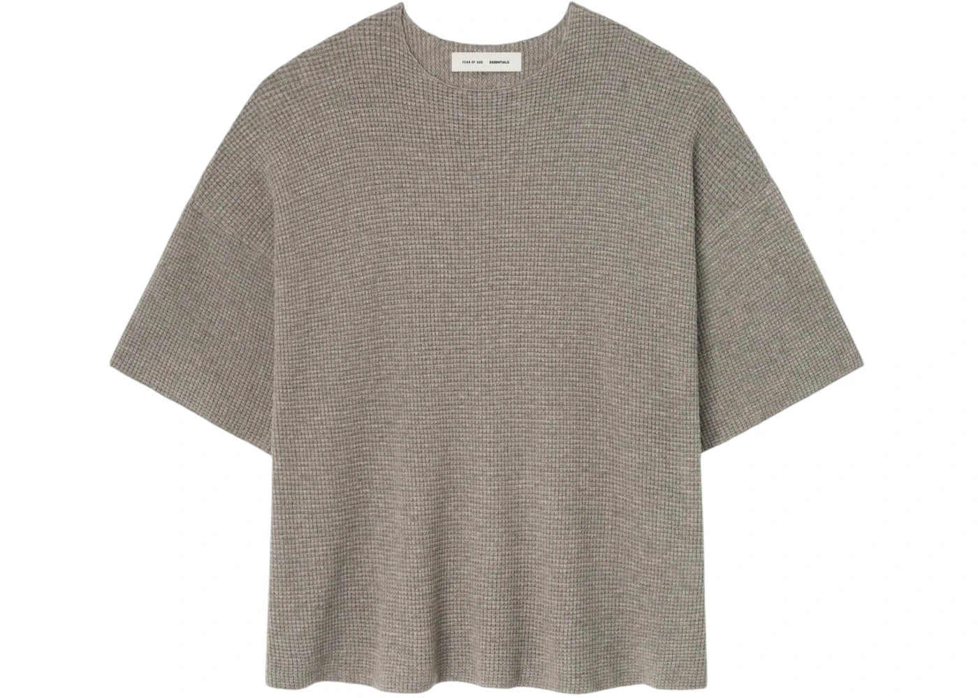 Fear of God Essentials Waffle Short Sleeve Sweater Homestead Heather