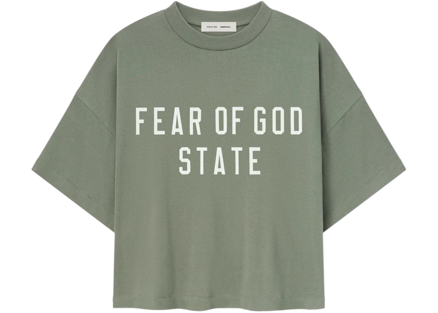 Fear of God Essentials Womens Boxy Tee Moss