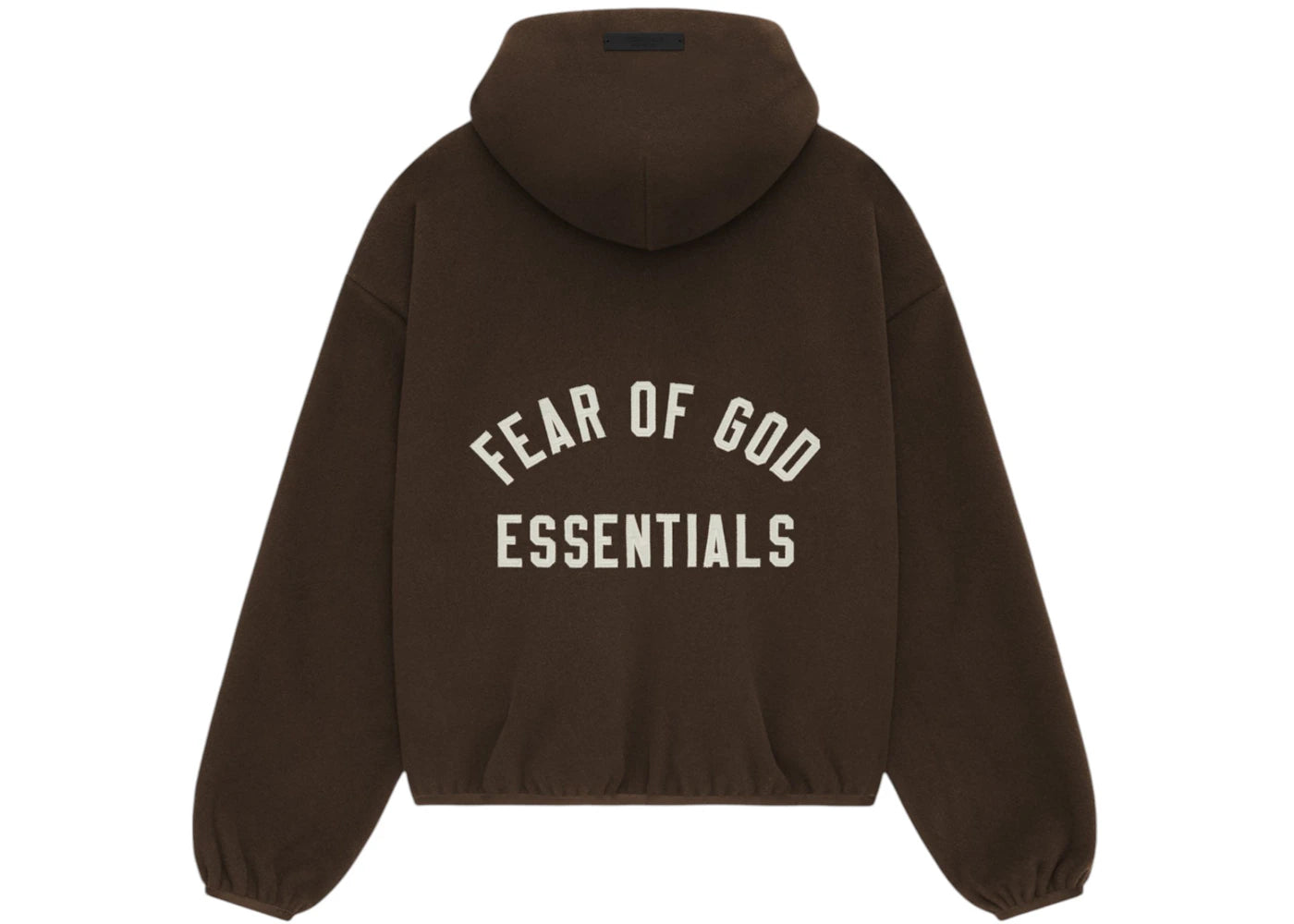 Fear of God Essentials Women's Brushed Hooded Bomber Brown