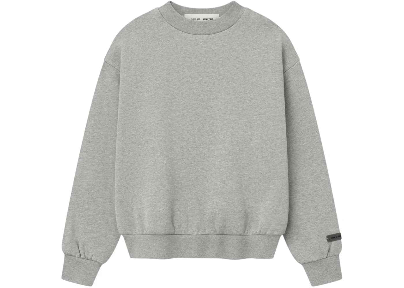 Fear of God Essentials Womens Classic Fleece Crewneck Concrete Heather