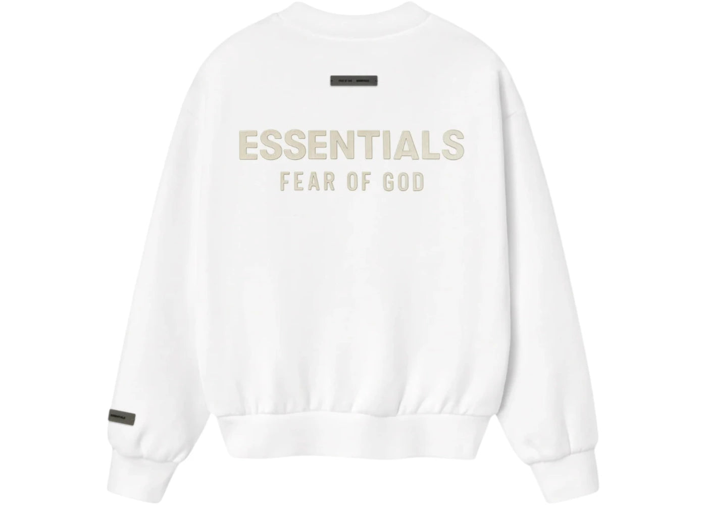 Fear of God Essentials Womens Classic Fleece Crewneck (FW25) Cloud White