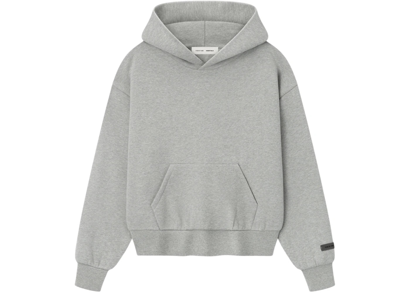 Fear of God Essentials Womens Classic Fleece Hoodie Concrete Heather
