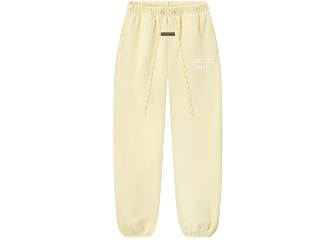 Fear of God Essentials Womens Classic Fleece Sweatpant Garden Yellow