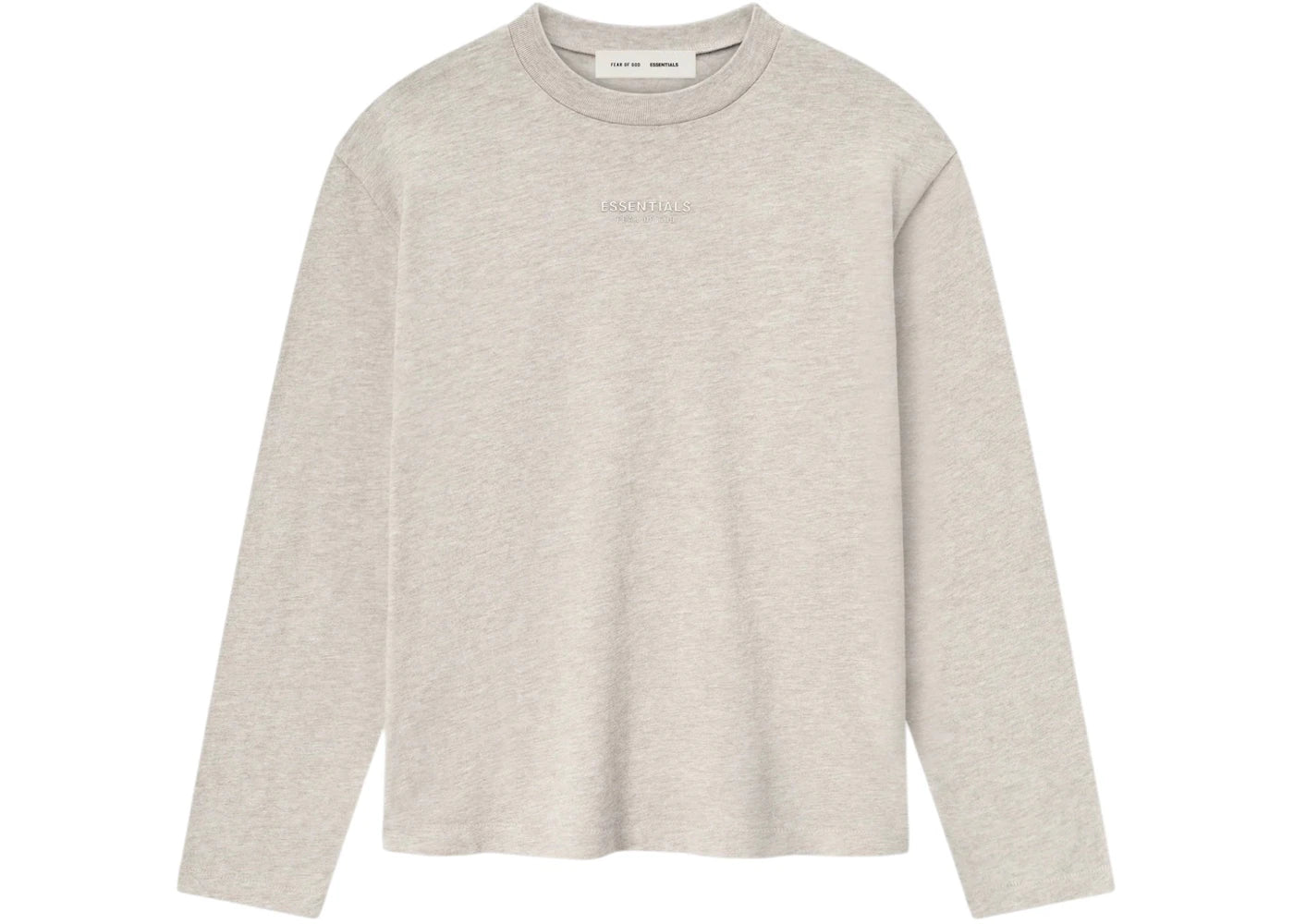 Fear of God Essentials Womens Classic Long Sleeve Tee Heather Stone