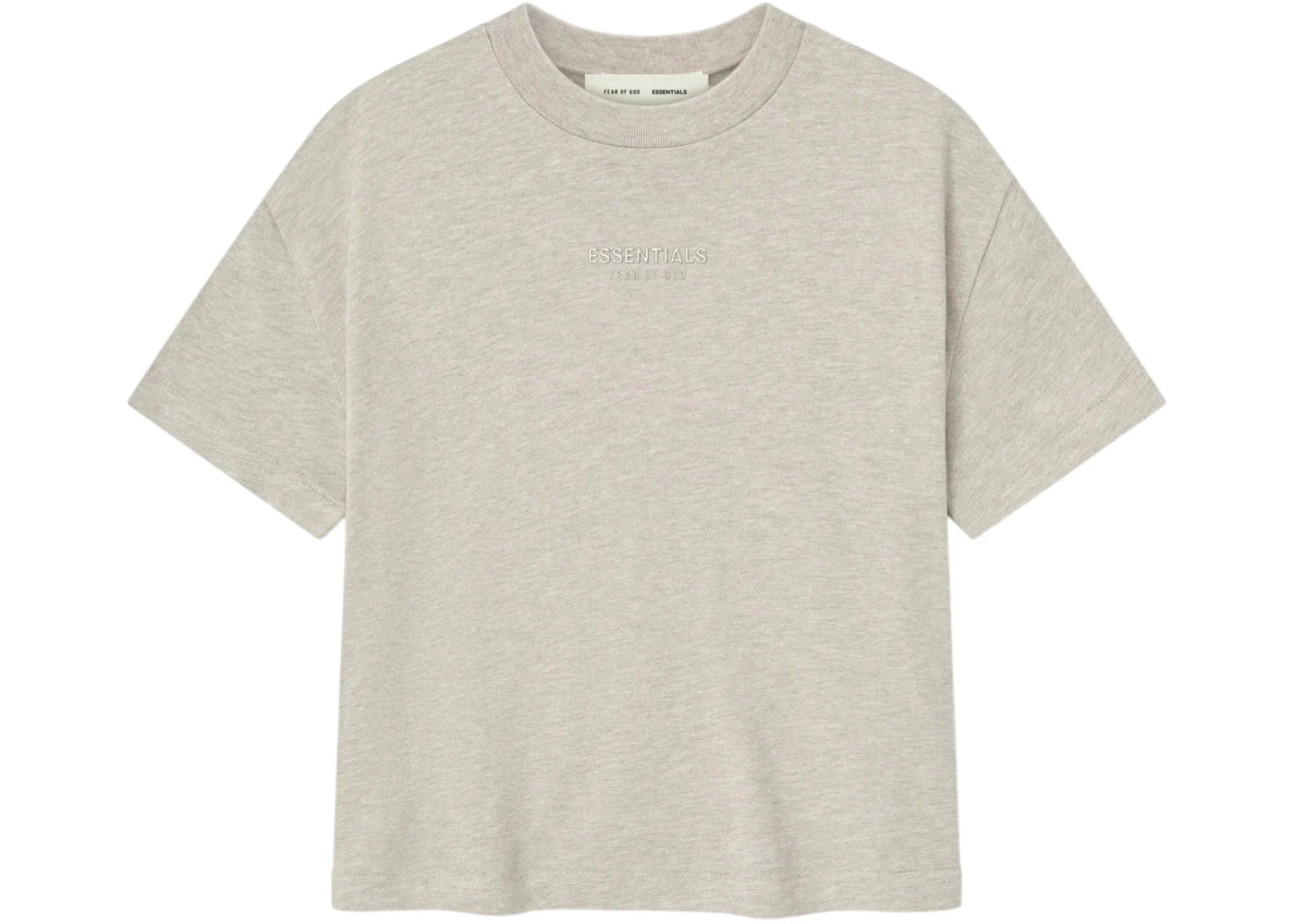 Fear of God Essentials Womens Classic Tee Heather Stone
