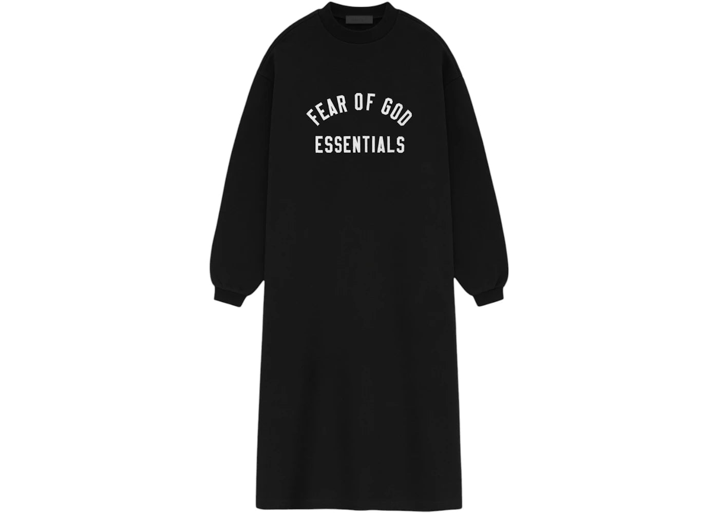 Fear of God Essentials Women's Fleece Crewneck Dress (FW24) Black