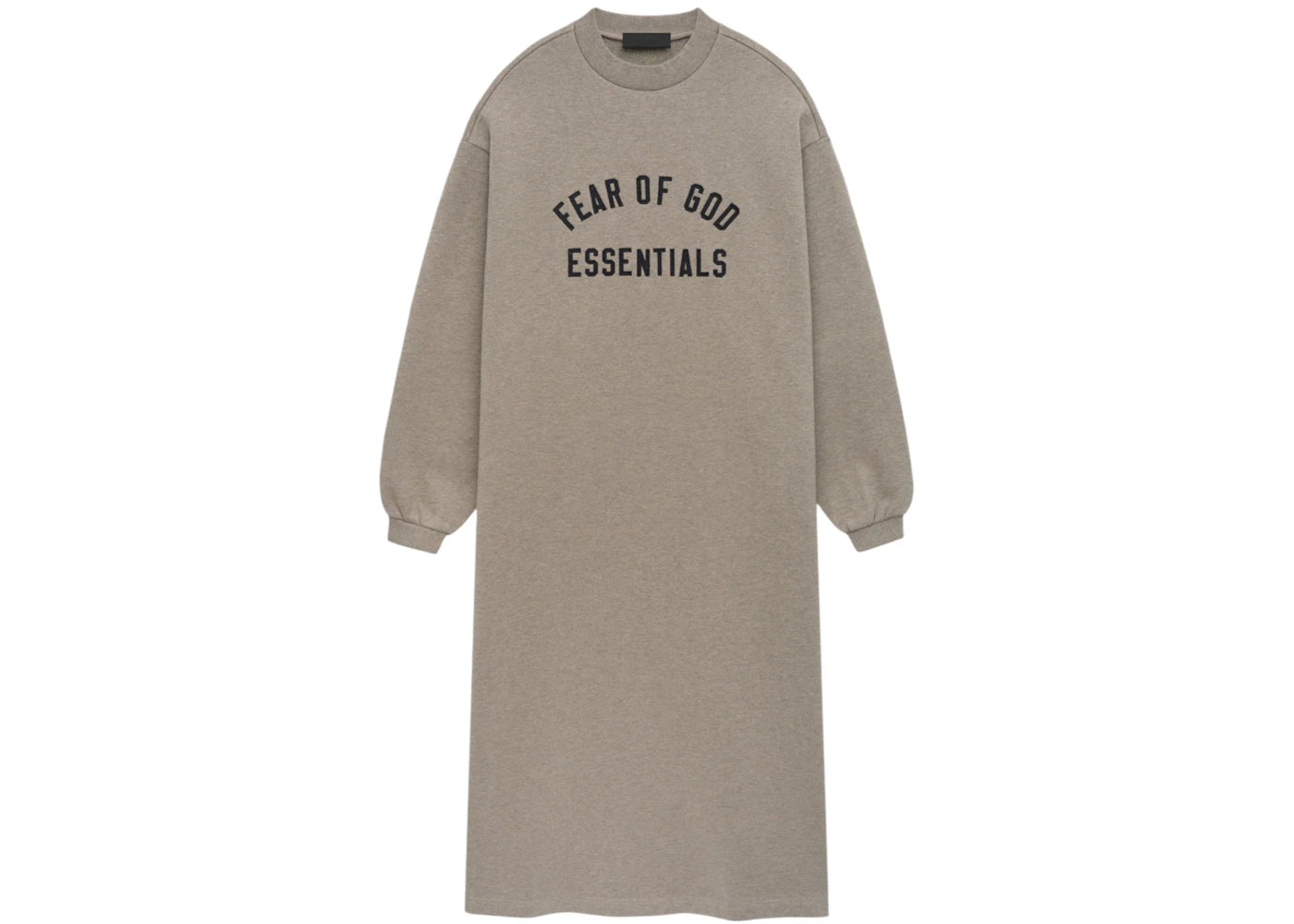 Fear of God Essentials Women's Fleece Crewneck Dress Heather Gray
