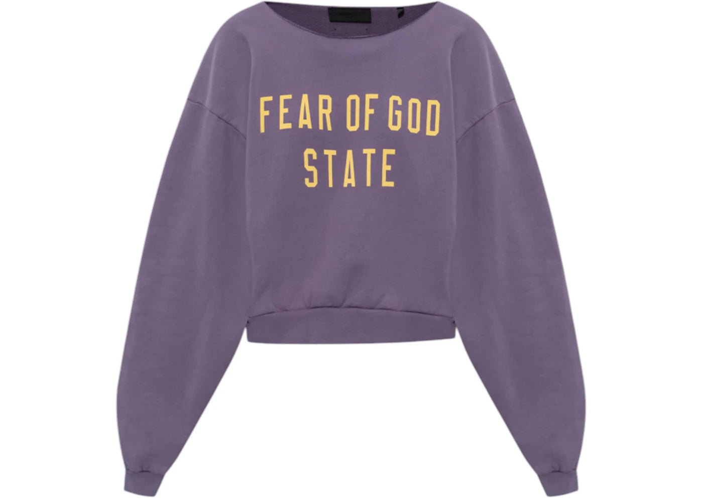 Fear of God Essentials Women's Heavy Fleece Cropped Crewneck Lavender