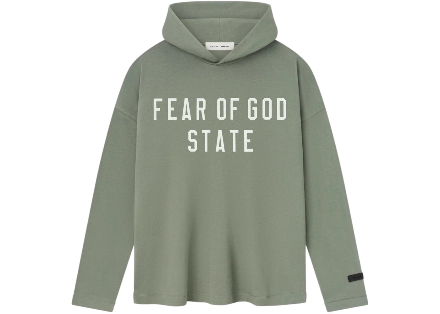 Fear of God Essentials Womens Jersey Long Sleeve Hoodie Moss