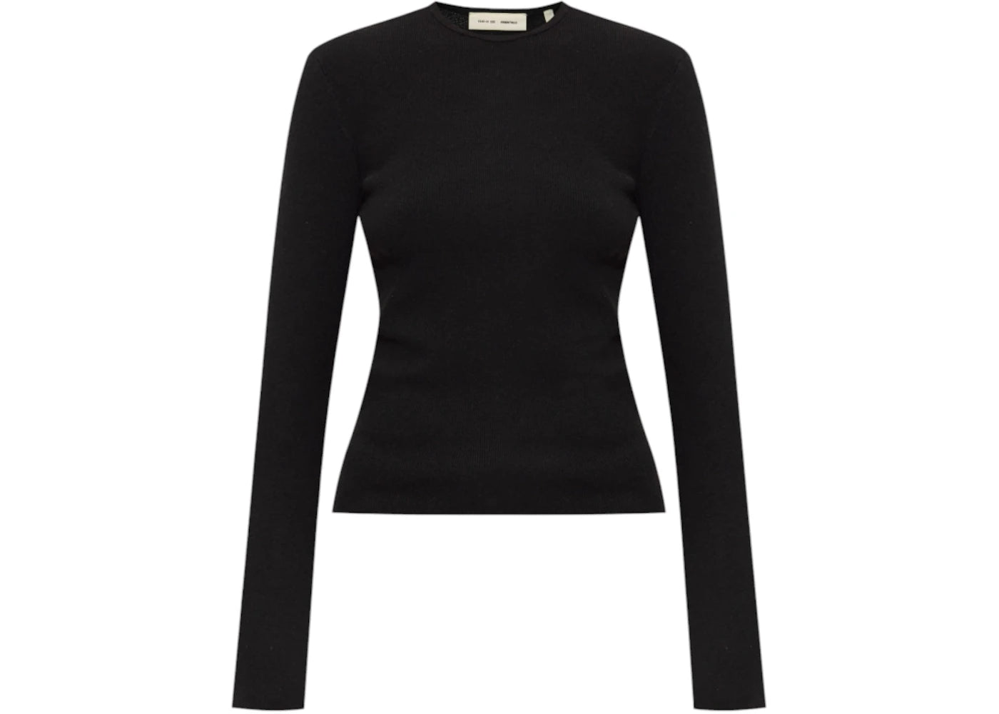 Fear of God Essentials Women's L/S Logo T-Shirt Jet Black
