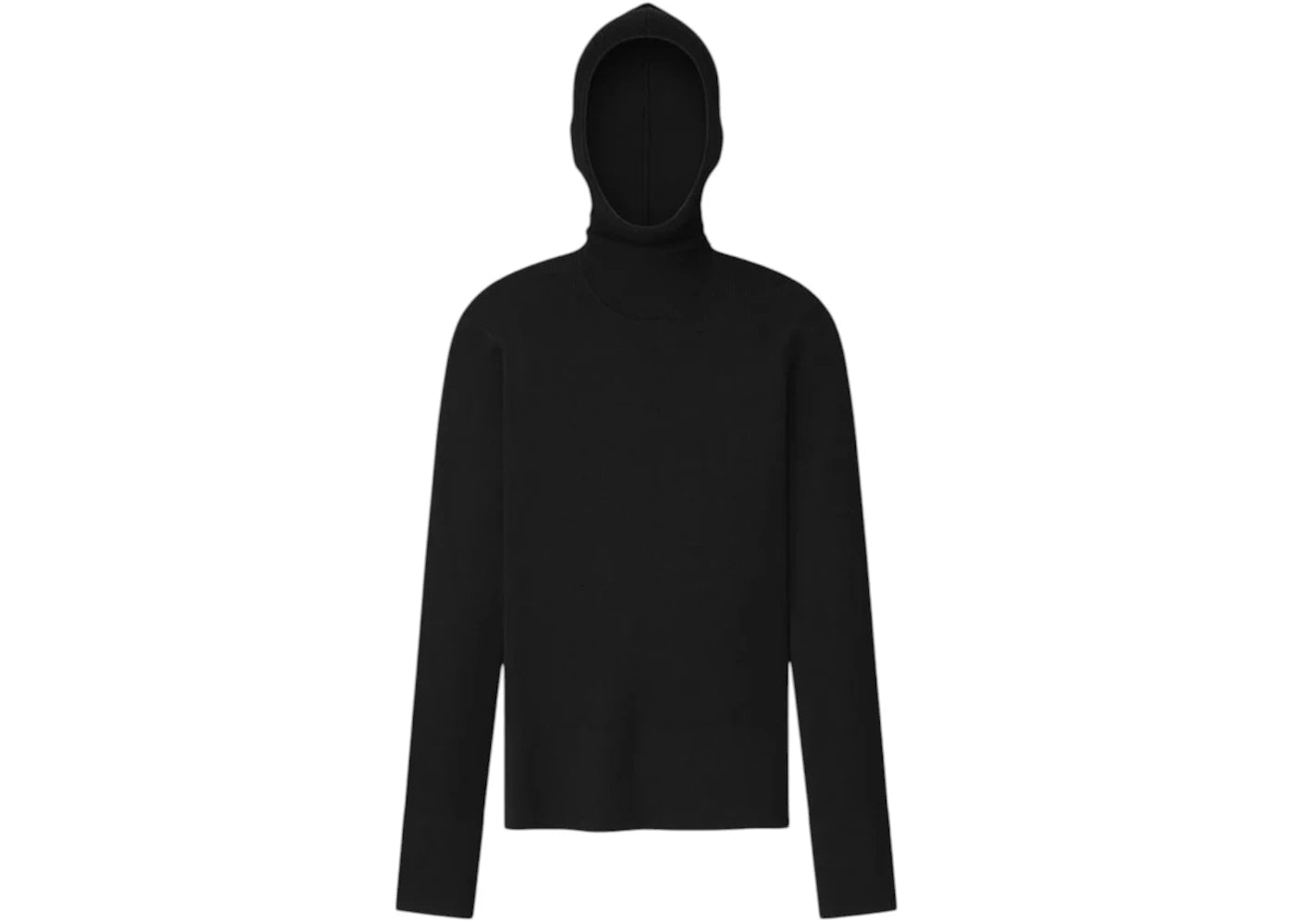 Fear of God Essentials Women's Long Sleeve Hooded Rib Top Vintage Black