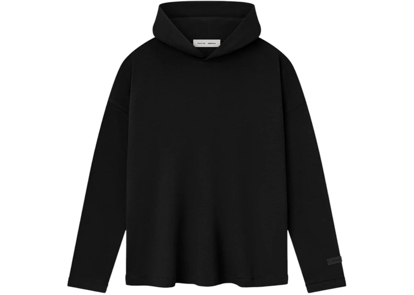 Fear of God Essentials Womens Long Sleeve Hoodie Jet Black