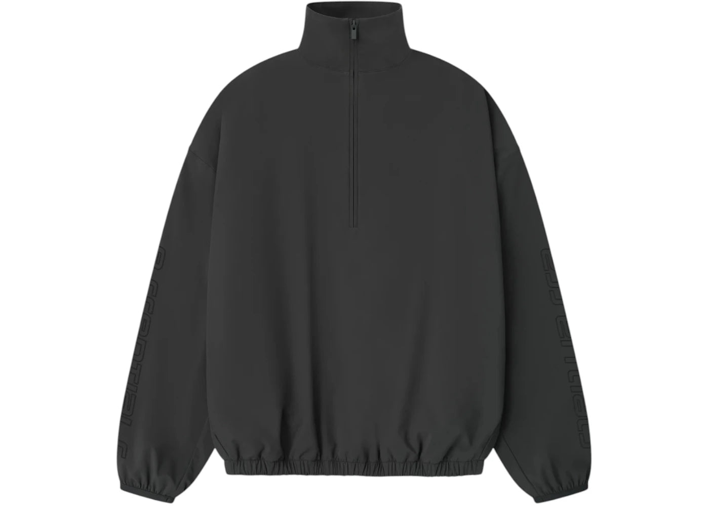 Fear of God Essentials Womens Nylon Half Zip Track Jacket Iron Grey