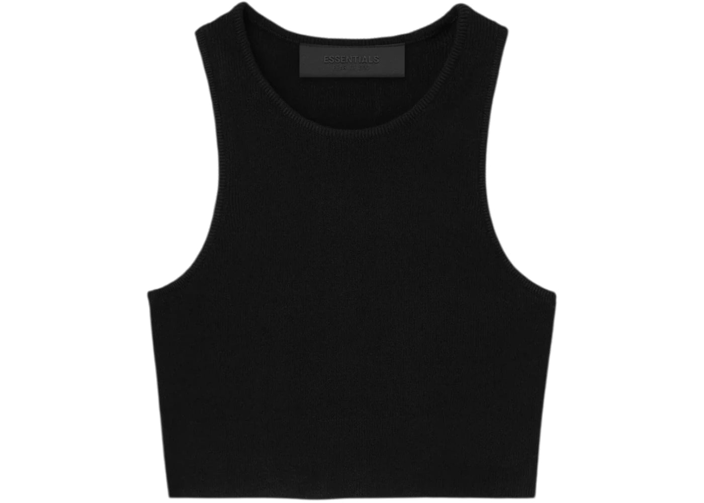 Fear of God Essentials Womens Rib Knit Sport Tank Jet Black
