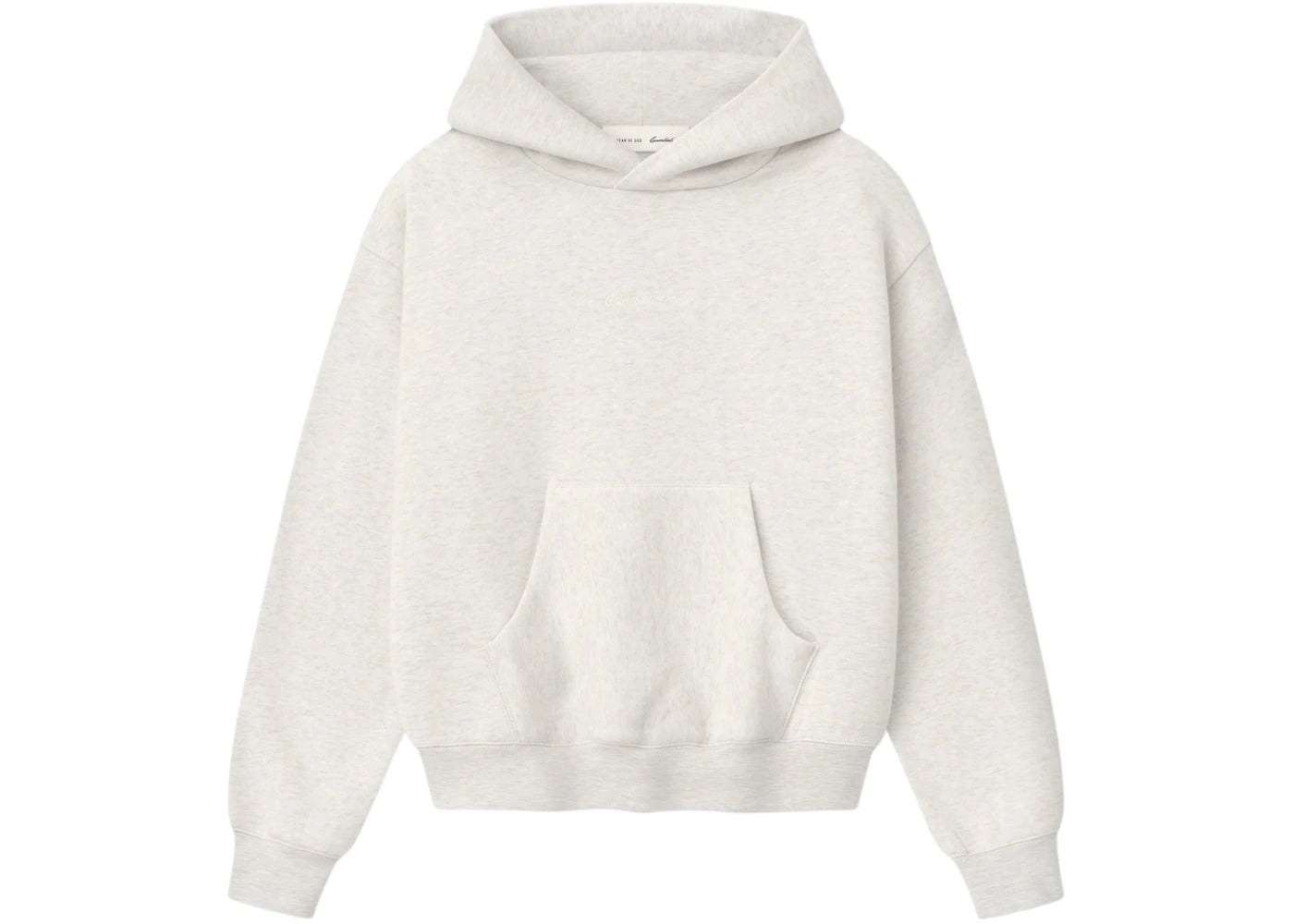 Fear of God Essentials Womens Signature Classic Hoodie Oatmeal Heather/Light Heather