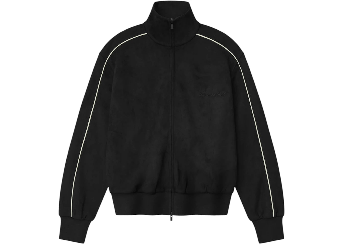 Fear of God Essentials Womens Signature Vintage Track Jacket Vintage Black