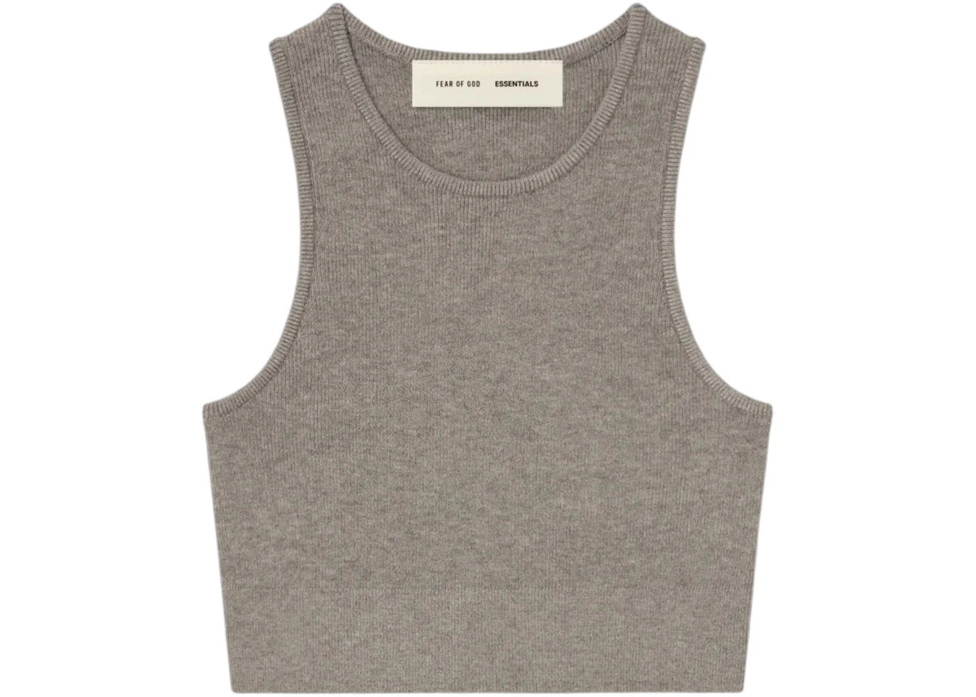 Fear of God Essentials Womens Soft Rib Knit Sport Tank Homestead Heather