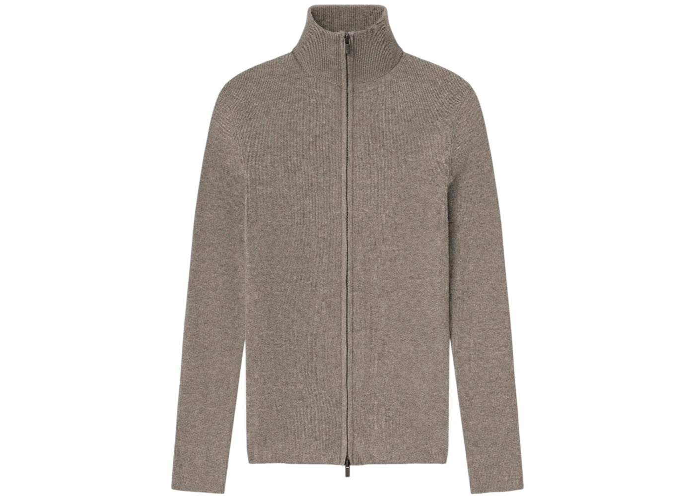Fear of God Essentials Womens Soft Rib Knit Zip-Up Jacket Homestead Heather
