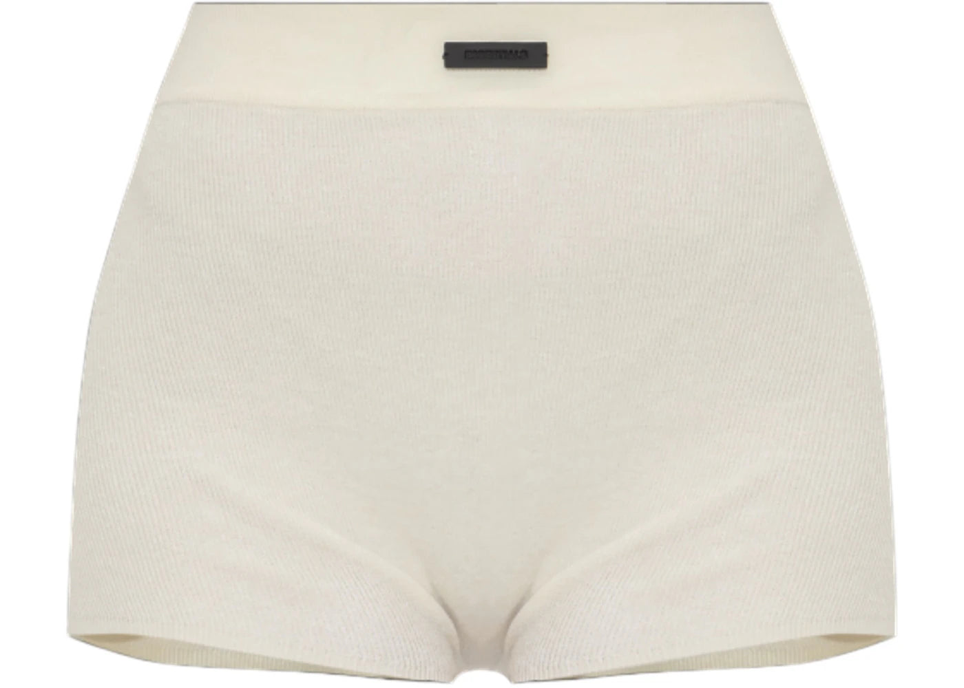 Fear of God Essentials Women's Soft Ribbed Knit Boxer Cloud White