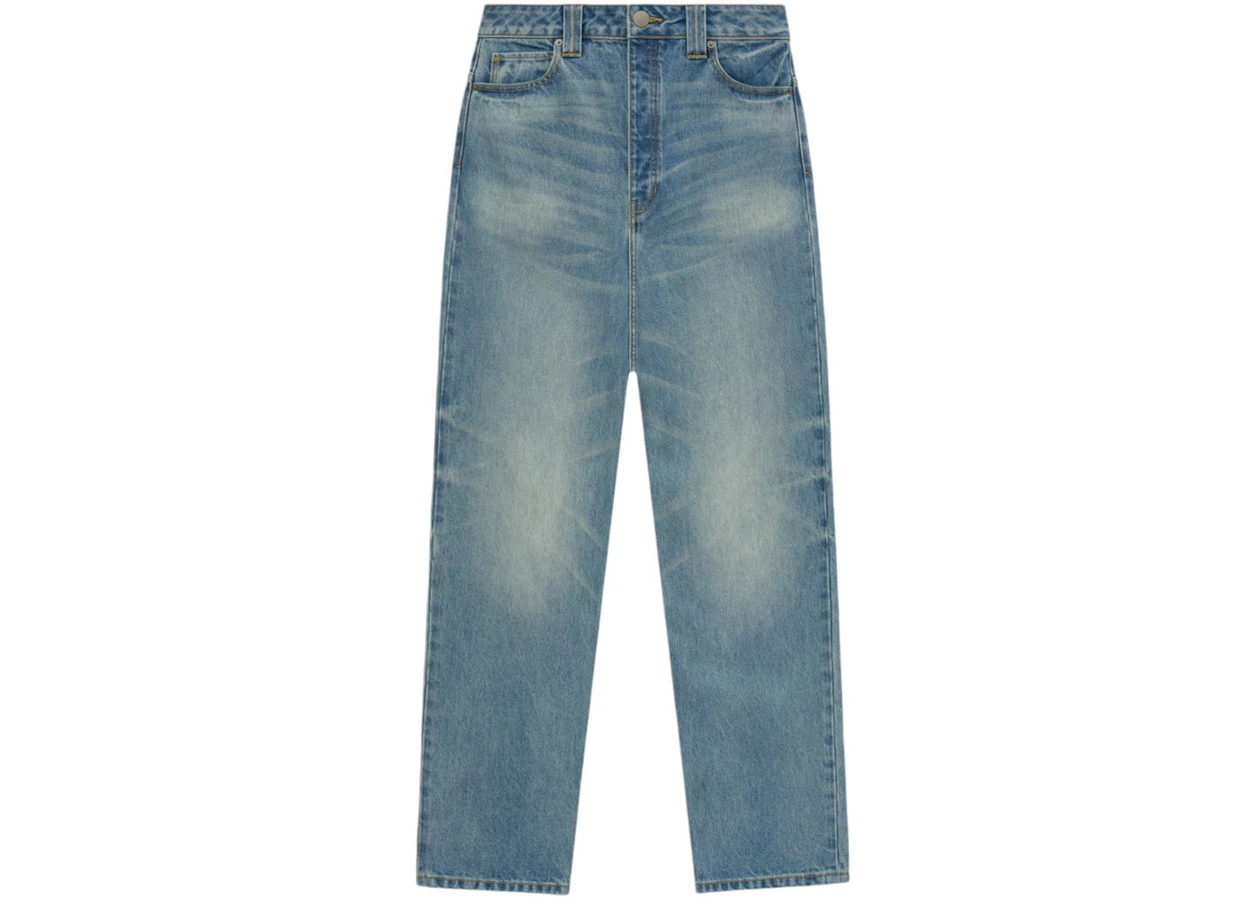 Fear of God Essentials Womens Straight Leg Denim Jean Vintage Blue