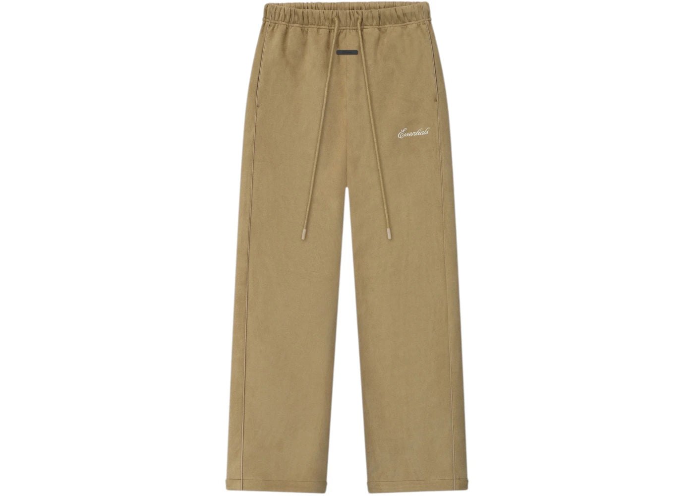 Fear of God Essentials Womens Suede Fleece Signature Relaxed Pant Dune