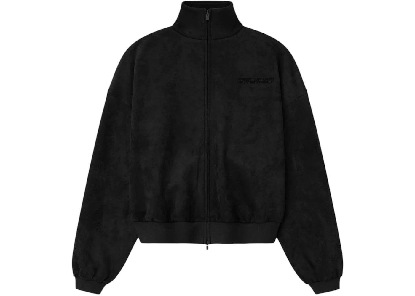 Fear of God Essentials Women's Suede Fleece Vintage Track Jacket Vintage Black