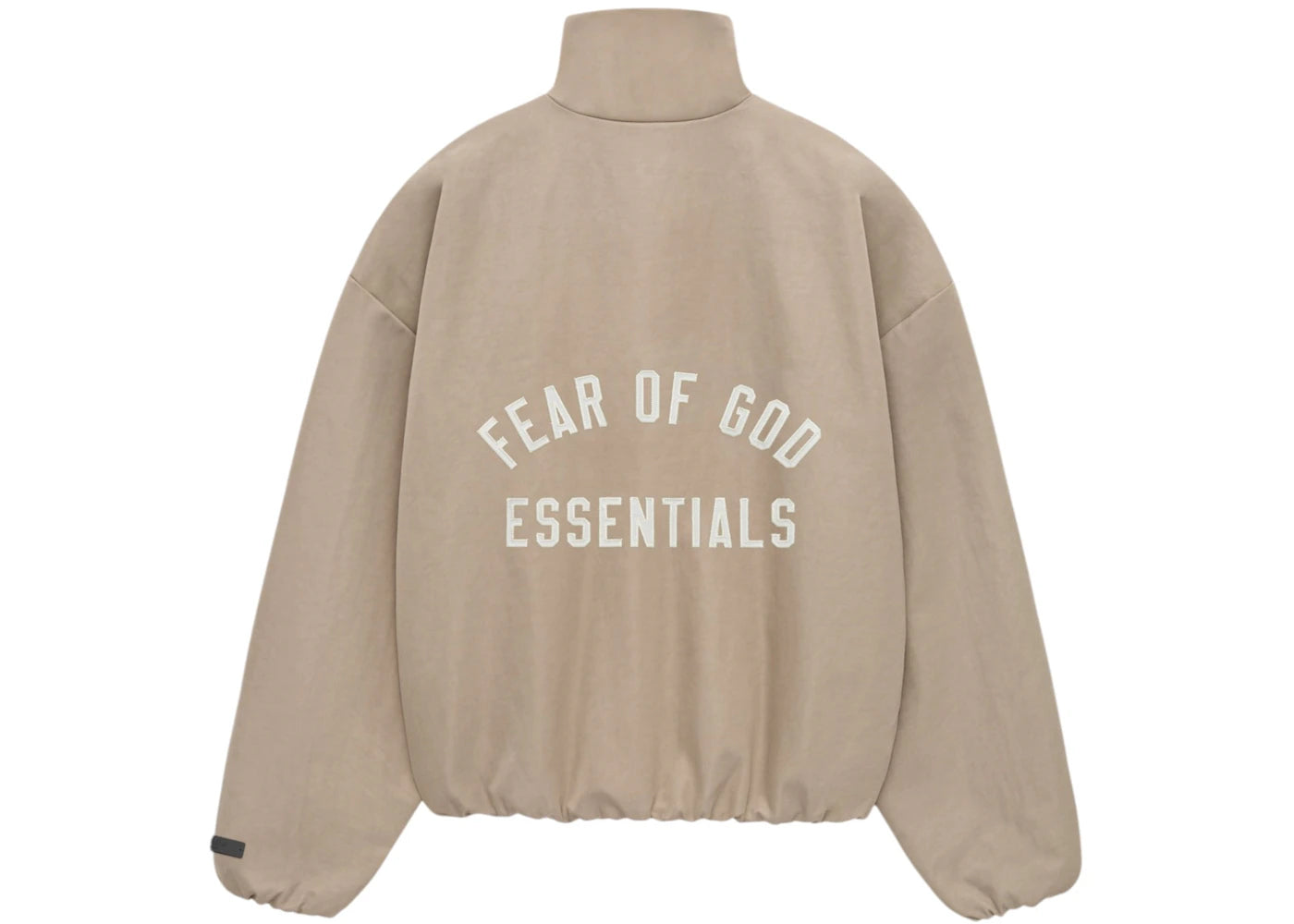 Fear of God Essentials Women's Textured Nylon Track Jacket Desert Sand