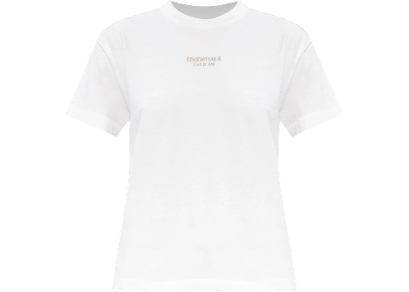 Fear of God Essentials Women's Top Jersey Crewneck T-Shirt Cloud White