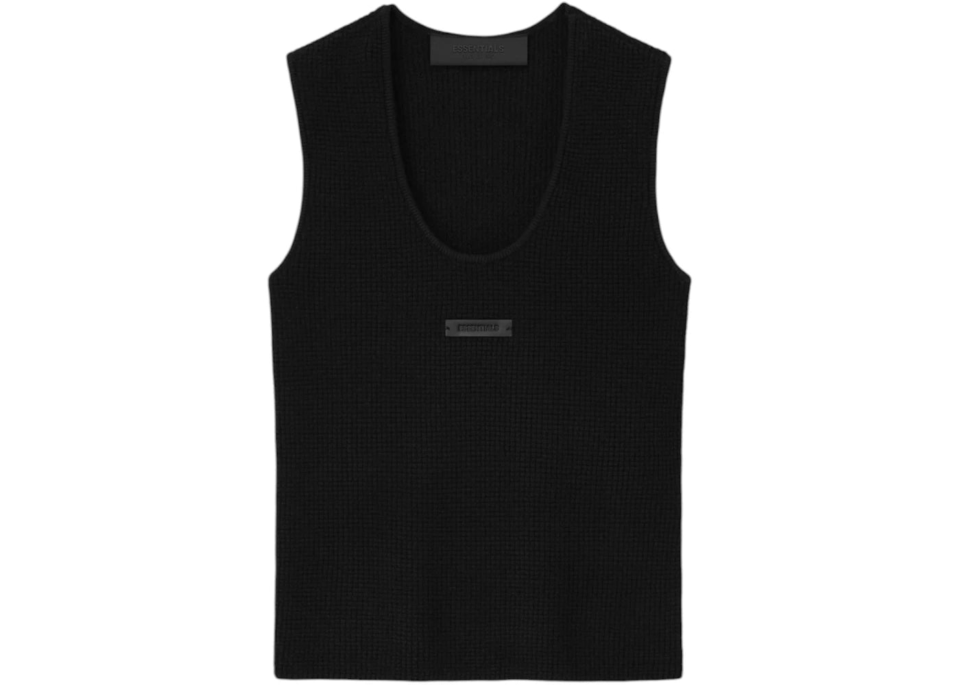 Fear of God Essentials Womens Waffle Tank Jet Black