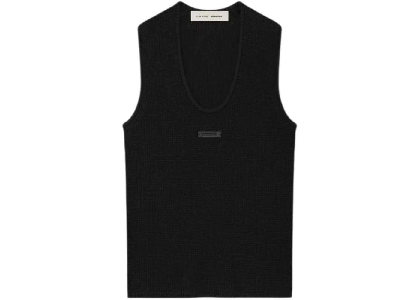 Fear of God Essentials Womens Waffle Tank Vintage Black