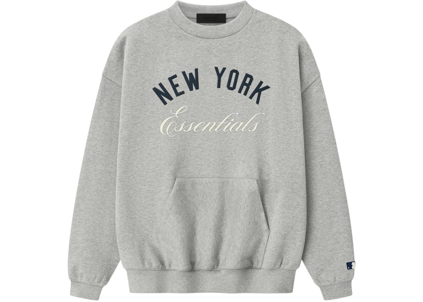 Fear of God Essentials Yankees Sport Crewneck Concrete Heather