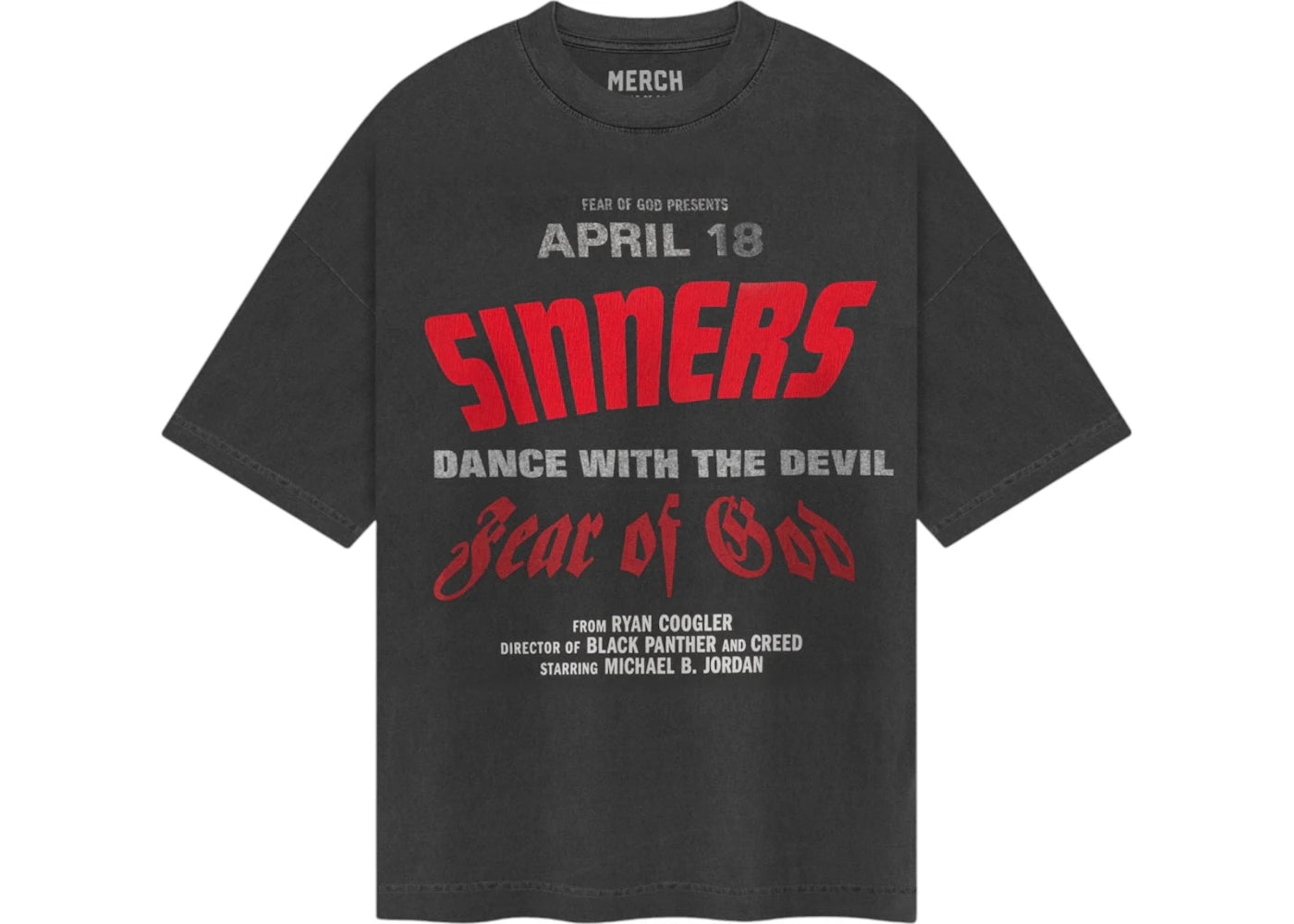 Fear of God Sinners T-shirt Black