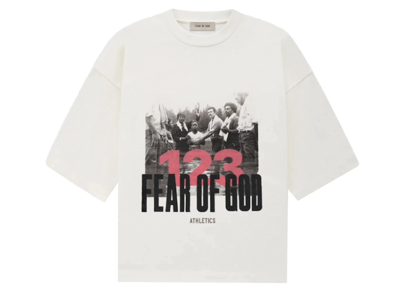 Fear of God x RRR123 Stop Running Tee White