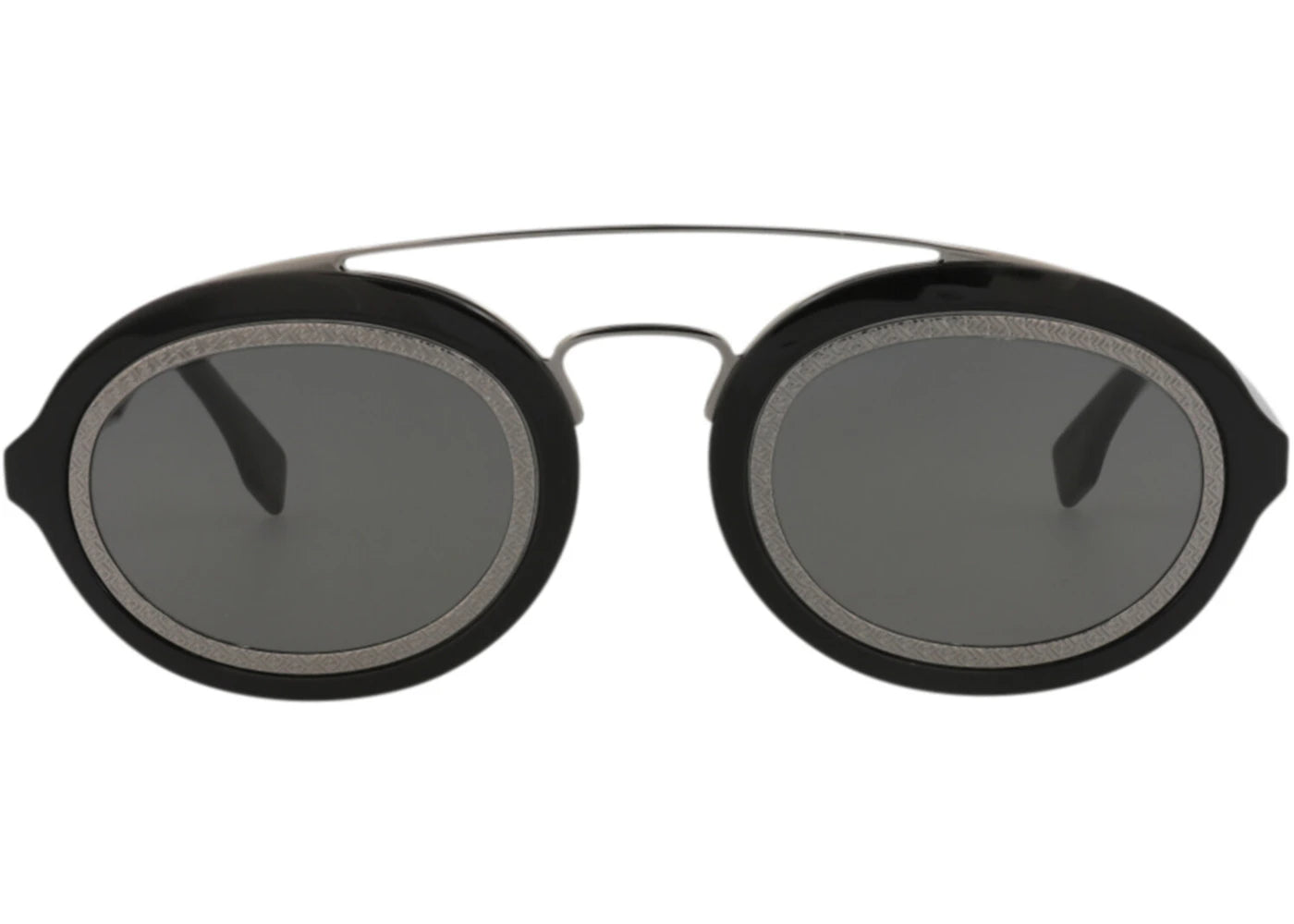 Fendi Aviator-Frame Acetate Sunglasses Black Black Smoke (FE40094I-52-01A)