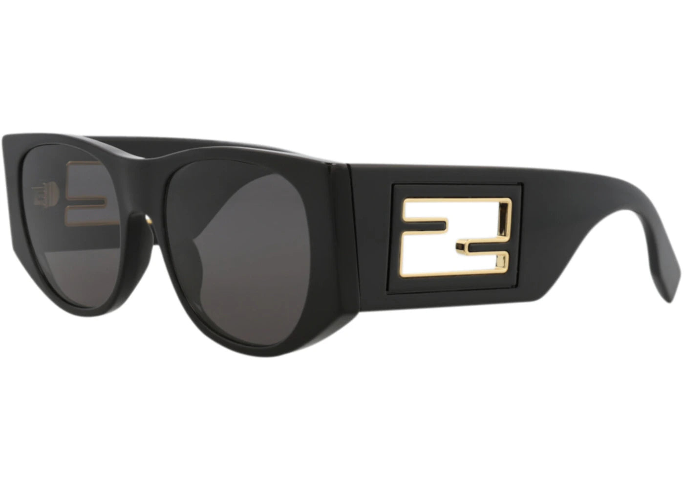 Fendi Round Sunglasses Black Black Smoke (FE40109I-54-01A)